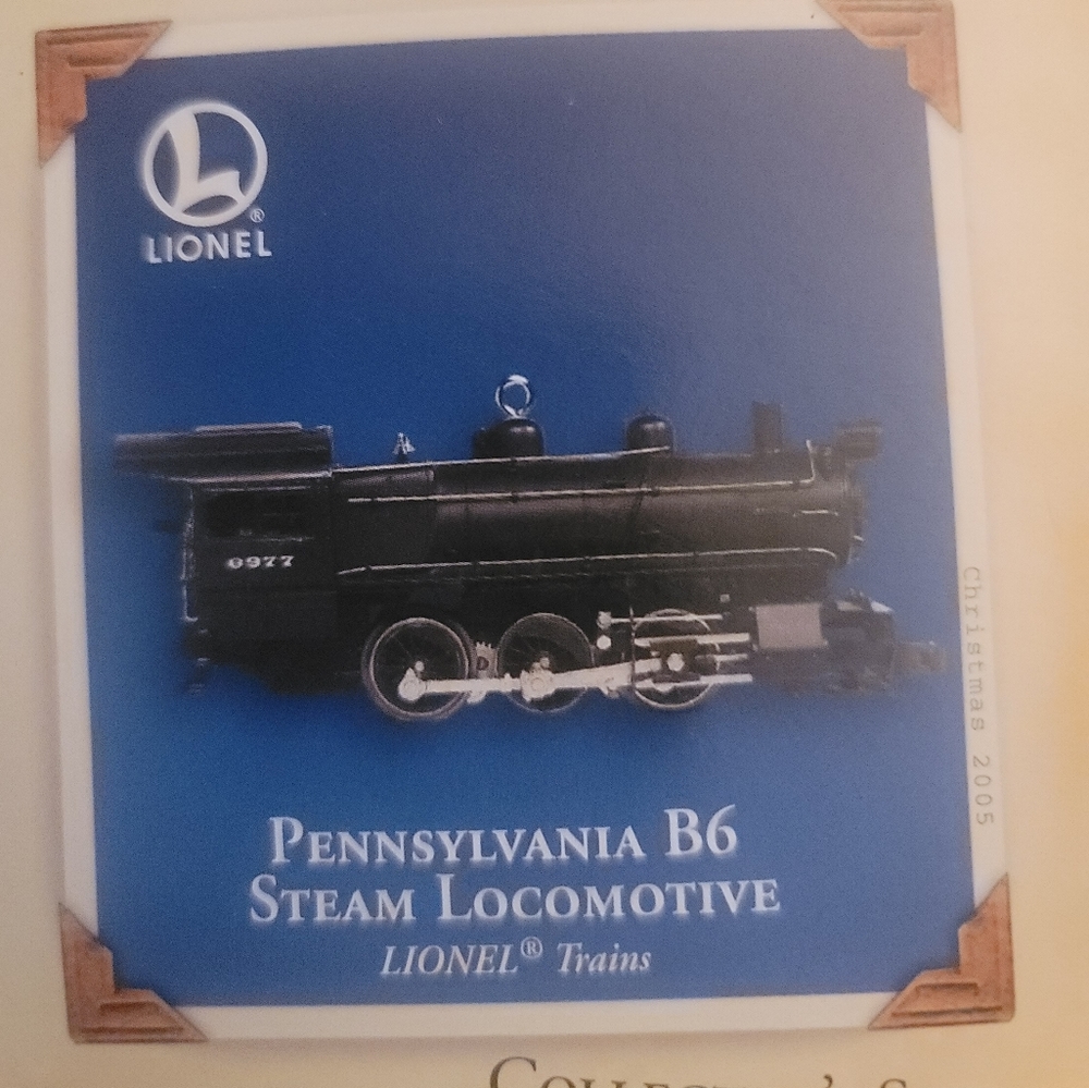Hallmark Lionel Pennsylvania B6 engine and tender